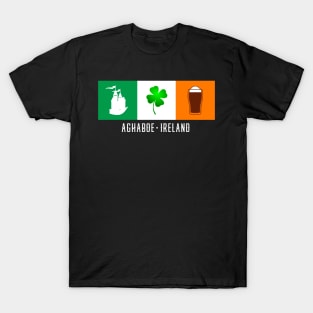 Aghaboe Ireland, Gaelic - Irish Flag T-Shirt